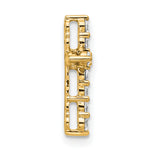 Gold Lab Grown Diamond Cross Pendant - 14k Yellow Gold / 1/3 ctw. / VS+ F+