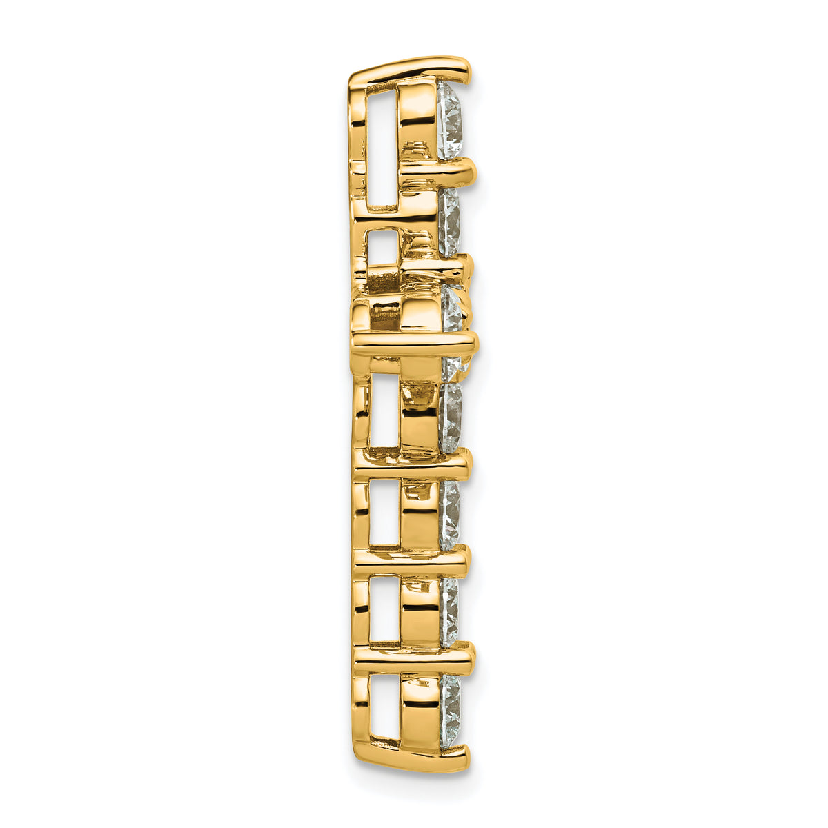 Gold Lab Grown Diamond Cross Pendant - 14k Yellow Gold / 4 ctw. / Standard