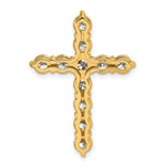 Gold Lab Grown Diamond Cross Pendant - 14k Yellow Gold / 4 ctw. / Standard