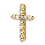 Gold Lab Grown Diamond Cross Pendant - 14k Yellow Gold / 4 ctw. / Standard