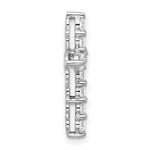 Gold Lab Grown Diamond Cross Pendant - 14k White Gold / 1 ctw. / VS+ F+