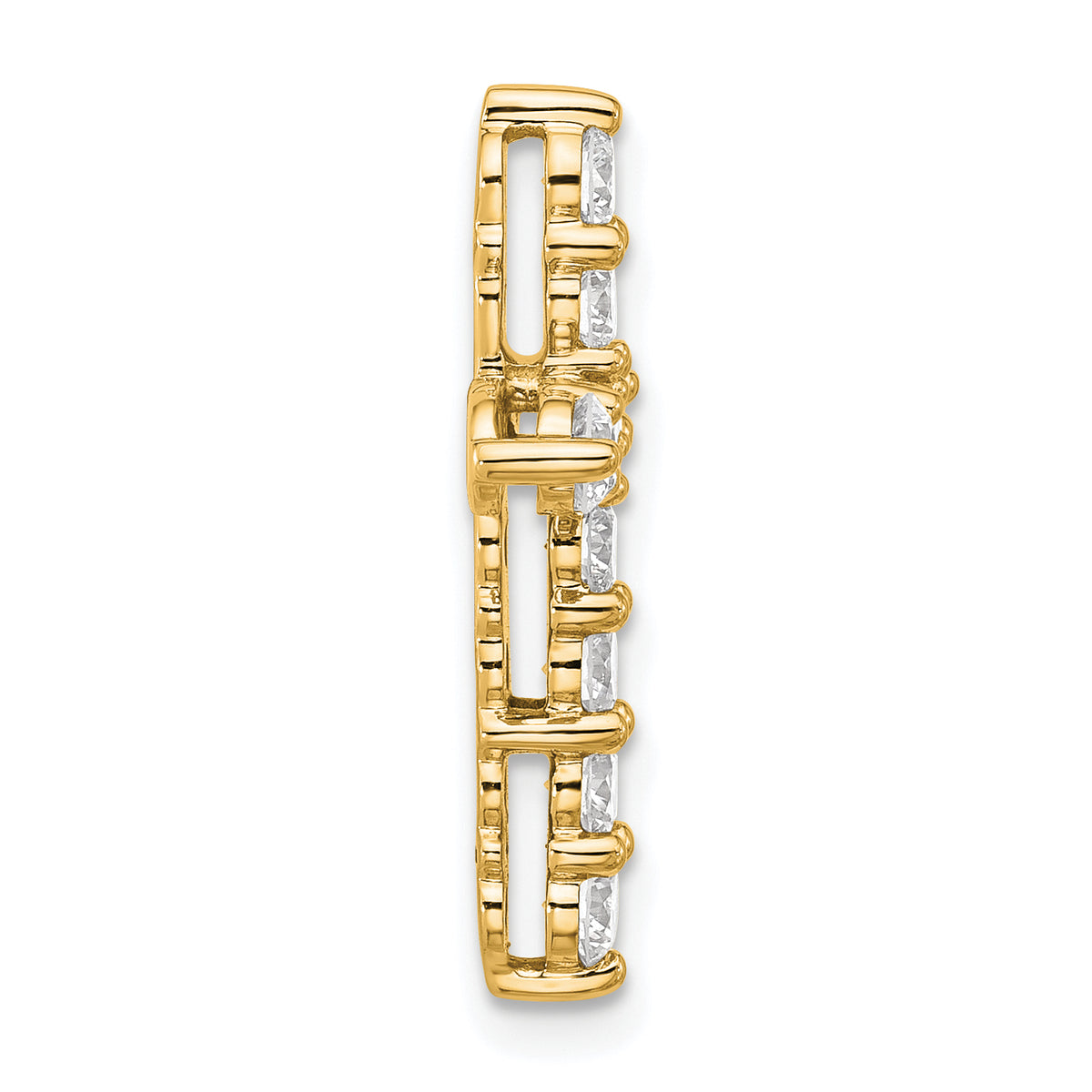 Gold Lab Grown Diamond Cross Pendant - 14k Yellow Gold / 1 ctw. / VS+ F+
