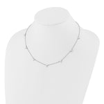 Diamond Multi-Station Necklace - 14k White Gold / 18 in / True Origin® Diamond, Lab Grown