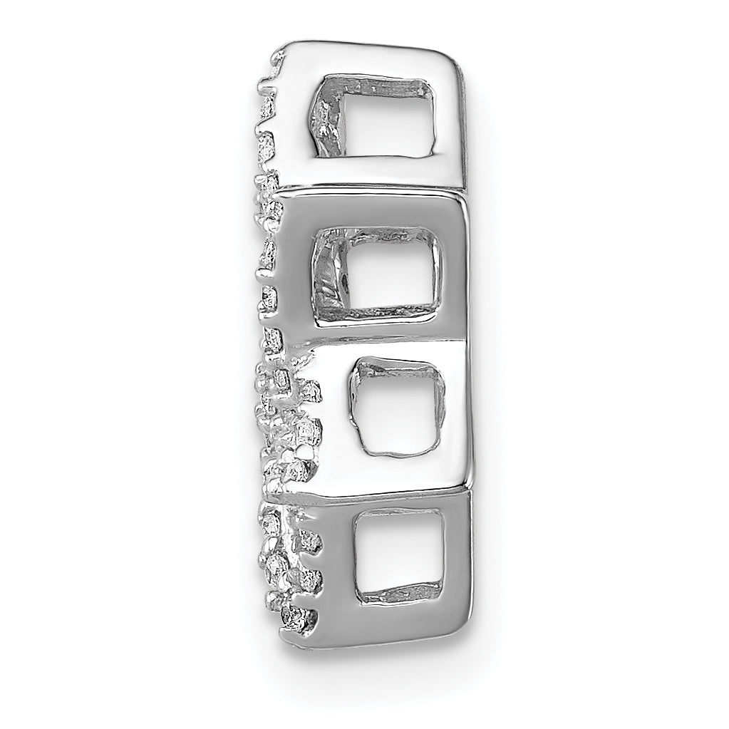 Diamond Star of David Chain Slide - Diamond / 0.004 ct