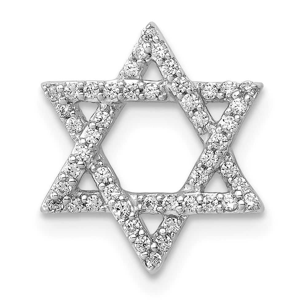 Diamond Star of David Chain Slide - Diamond / 0.004 ct