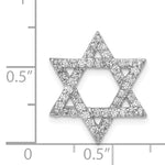 Diamond Star of David Chain Slide - Diamond / 0.012 ct