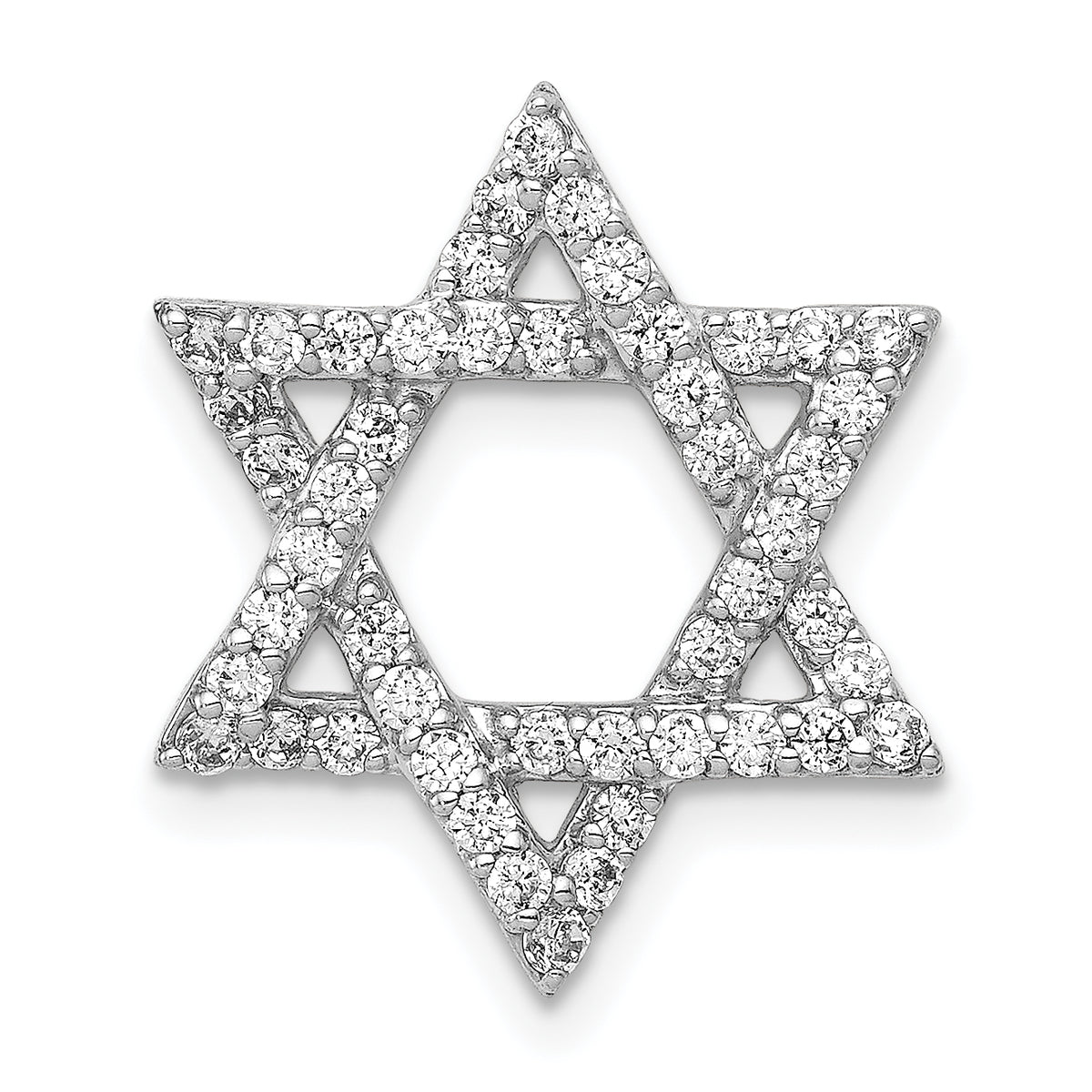 Diamond Star of David Chain Slide - Diamond / 0.012 ct