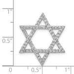 Diamond Star of David Chain Slide - Diamond / 0.01 ct