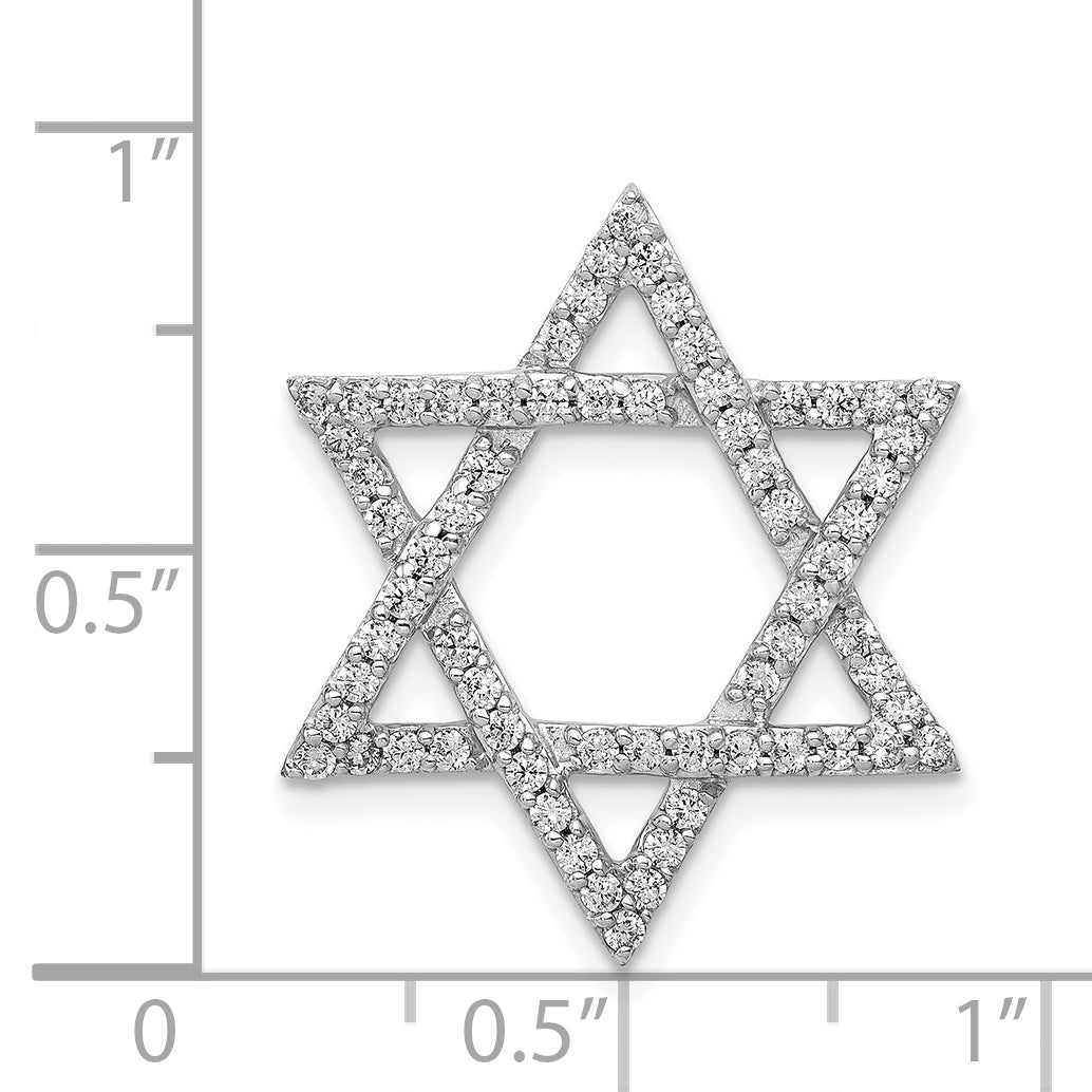 Diamond Star of David Chain Slide - Diamond / 0.01 ct