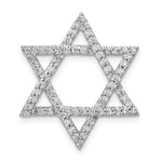 Diamond Star of David Chain Slide - Diamond / 0.01 ct