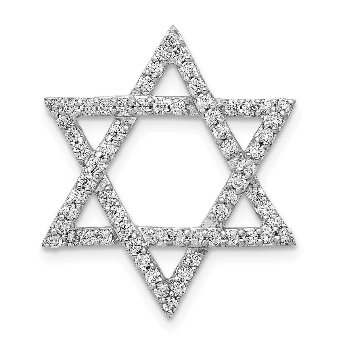 Diamond Star of David Chain Slide - Diamond / 0.01 ct