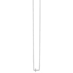 Diamond Sideways Cross Necklace - 14k White Gold / Diamond / 1/6 ctw.
