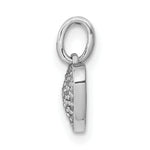 Gold Diamond Heart Pendant - 10k White Gold