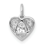 Diamond Heart Pendant - 14k White Gold / Diamond / 1/5 ctw.