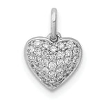Diamond Heart Pendant - 14k White Gold / Diamond / 1/5 ctw.