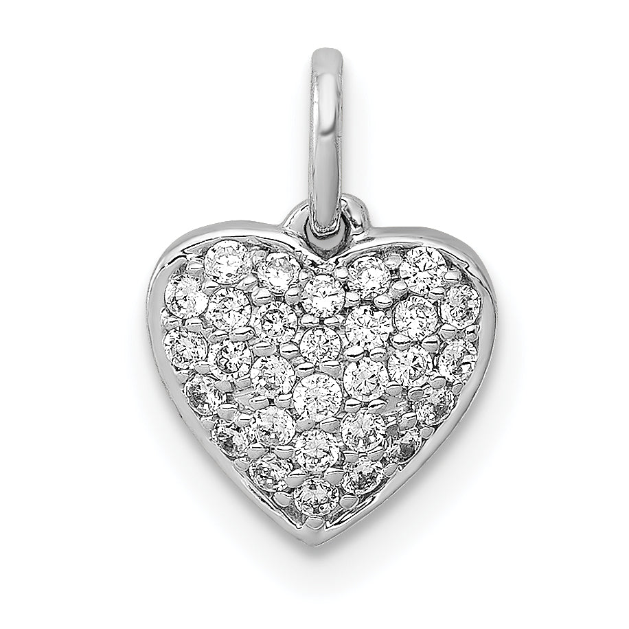 Diamond Heart Pendant - 14k White Gold / Diamond / 1/5 ctw.#14k White Gold_Diamond_1/5 ctw.