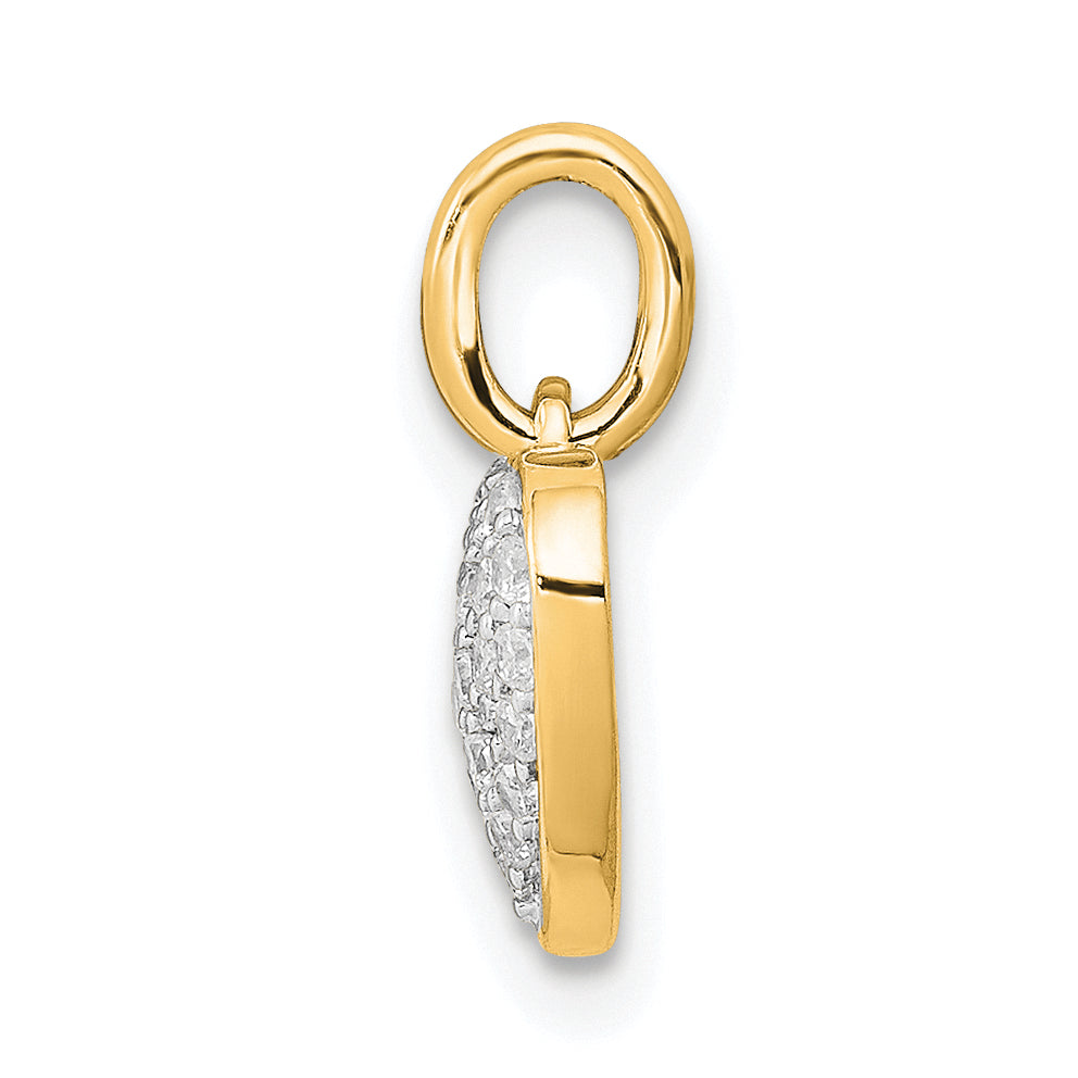 Diamond Heart Pendant - 14k Yellow Gold / Diamond / 1/5 ctw.