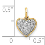 Diamond Heart Pendant - 14k Yellow Gold / Diamond / 1/5 ctw.