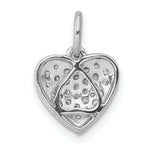 Diamond Heart Pendant - 14k White Gold / Diamond / 1/4 ctw.