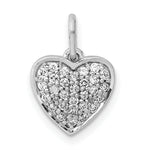 Diamond Heart Pendant - 14k White Gold / Diamond / 1/4 ctw.