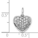 Diamond Heart Pendant - 14k White Gold / Diamond / 2/5 ctw.
