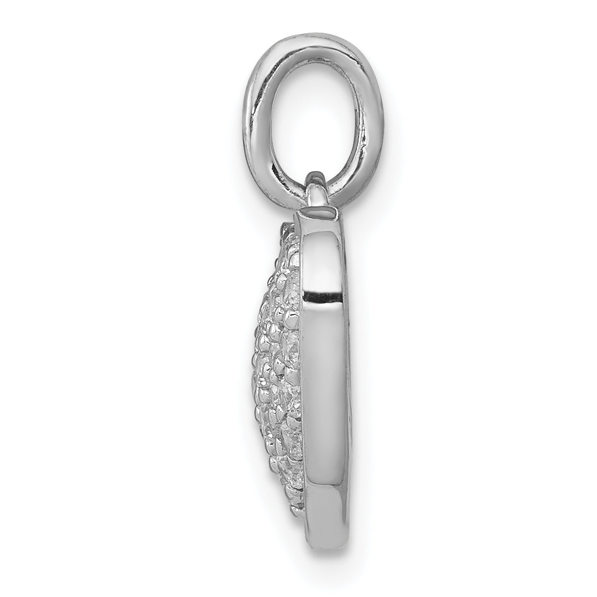 Diamond Heart Pendant - 14k White Gold / Diamond, Lab Grown / 1/2 ctw.