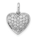 Diamond Heart Pendant - 14k White Gold / Diamond, Lab Grown / 1/2 ctw.