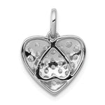 Diamond Heart Pendant - 14k White Gold / Diamond / 5/8 ctw.