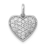 Diamond Heart Pendant - 14k White Gold / Diamond / 5/8 ctw.