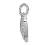 Diamond Heart Pendant - 14k White Gold / Diamond, Lab Grown / 1 ctw.