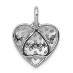 Diamond Heart Pendant - 14k White Gold / Diamond, Lab Grown / 1 ctw.