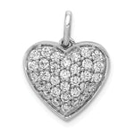 Diamond Heart Pendant - 14k White Gold / Diamond, Lab Grown / 1 ctw.