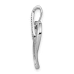 Gold Diamond Heart and Infinity Pendant - 10k White Gold