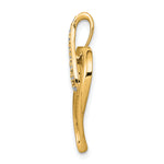 Gold Diamond Heart and Infinity Pendant - 10k Yellow Gold