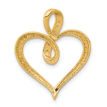Gold Diamond Heart and Infinity Pendant - 14k Yellow Gold