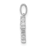 Diamond Latin Cross Pendant - 14k White Gold / Diamond / 1.30 mm