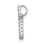1/8 carat Diamond Cross Chain Slide - 10k White Gold / None