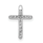 1/8 carat Diamond Cross Chain Slide - 10k White Gold / None
