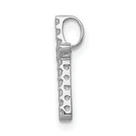 1/8 carat Diamond Cross Chain Slide - 14k White Gold / Diamond