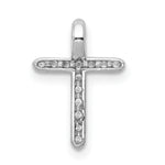 1/8 carat Diamond Cross Chain Slide - 14k White Gold / Diamond
