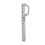 1/2 carat Diamond Cross Chain Slide Pendant - 14k White Gold / Diamond