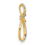 Gold Diamond Cross Pendant - 14k Yellow Gold / 1/3 ctw. / 18.1x12.6mm