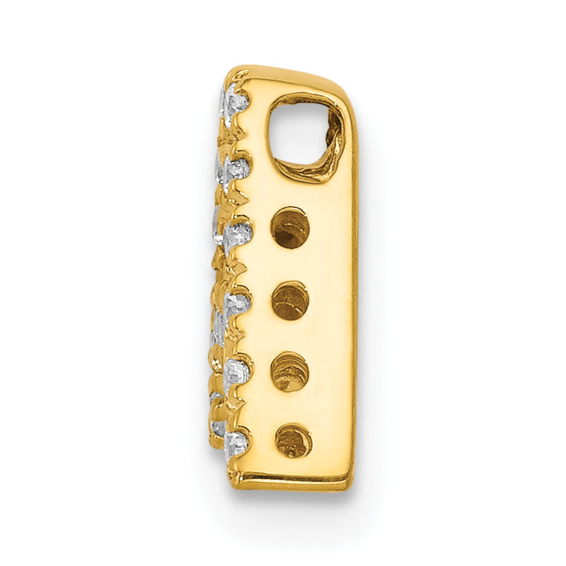 Diamond Initial Pendant - A / 10k Yellow Gold