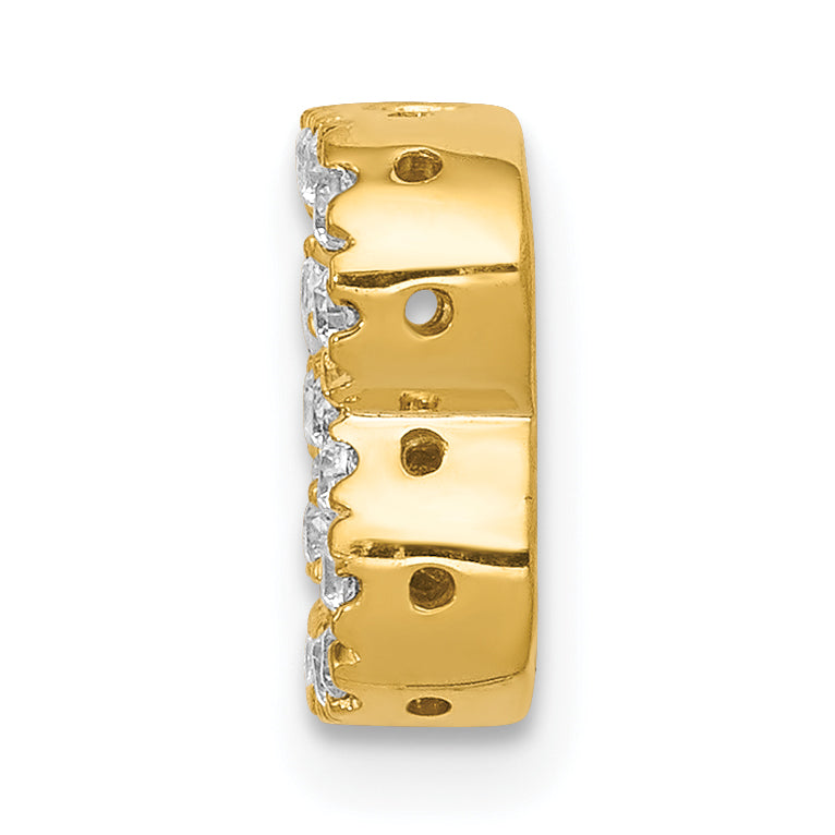 Diamond Initial Pendant - B / 10k Yellow Gold