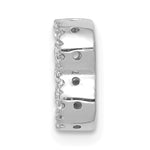 Diamond Initial Pendant - B / 14k White Gold