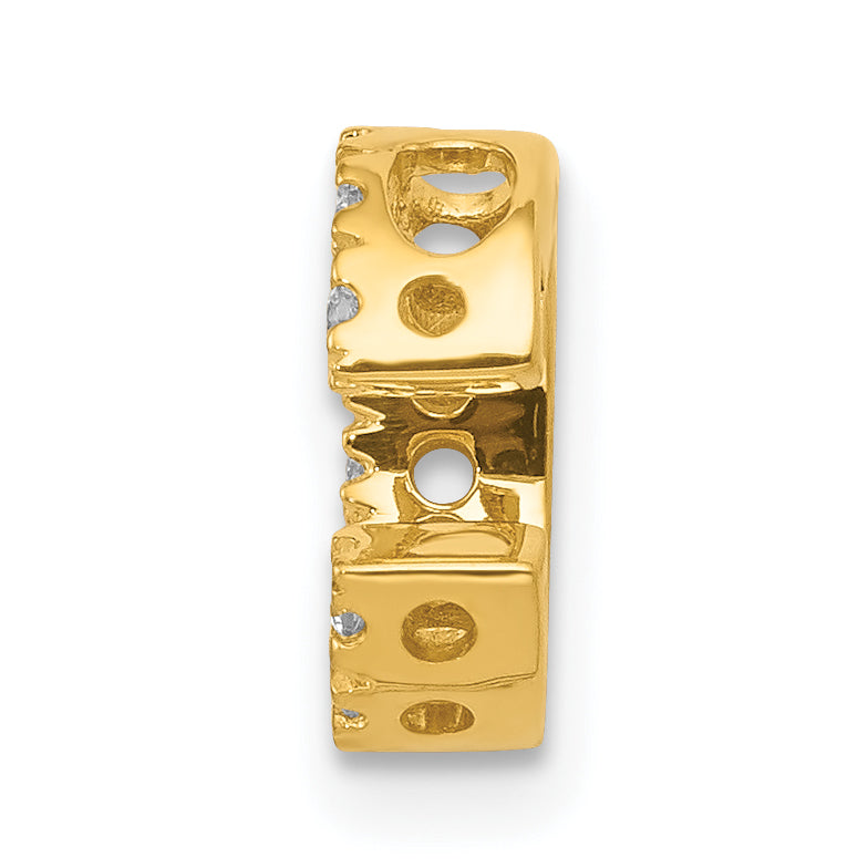 Diamond Initial Pendant - C / 10k Yellow Gold