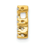 Diamond Initial Pendant - F / 10k Yellow Gold