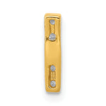 Diamond Initial Pendant - I / 14k Yellow Gold