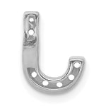 Diamond Initial Pendant - J / 14k White Gold