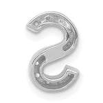 Diamond Initial Pendant - S / 14k White Gold